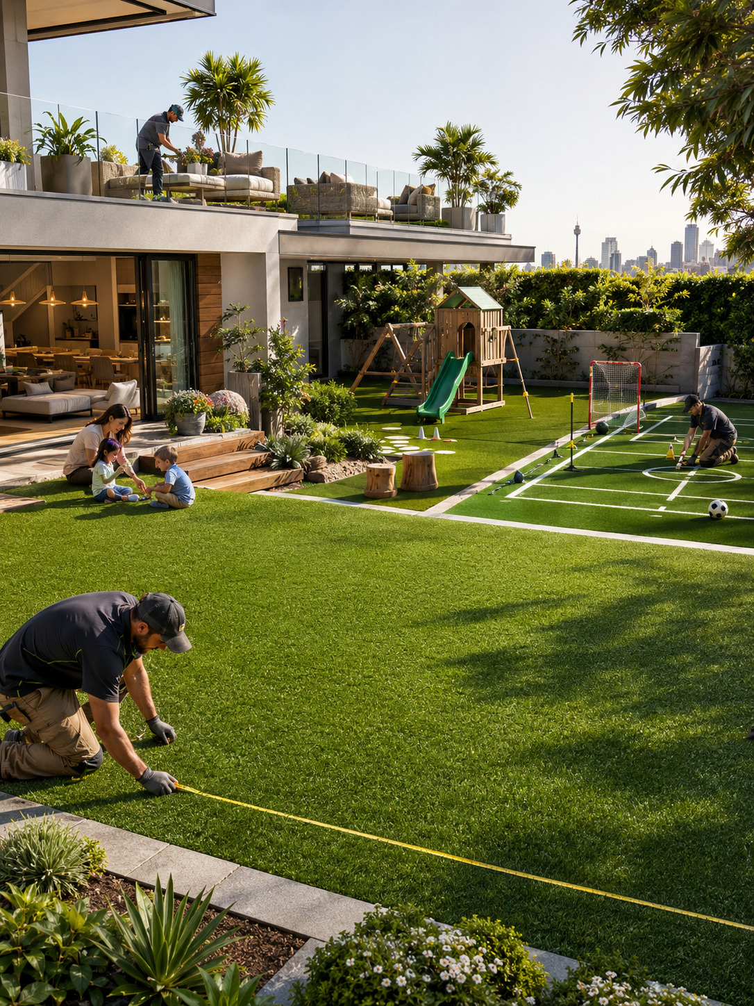 Greenscape Turfing team — premium synthetic grass installers Sydney