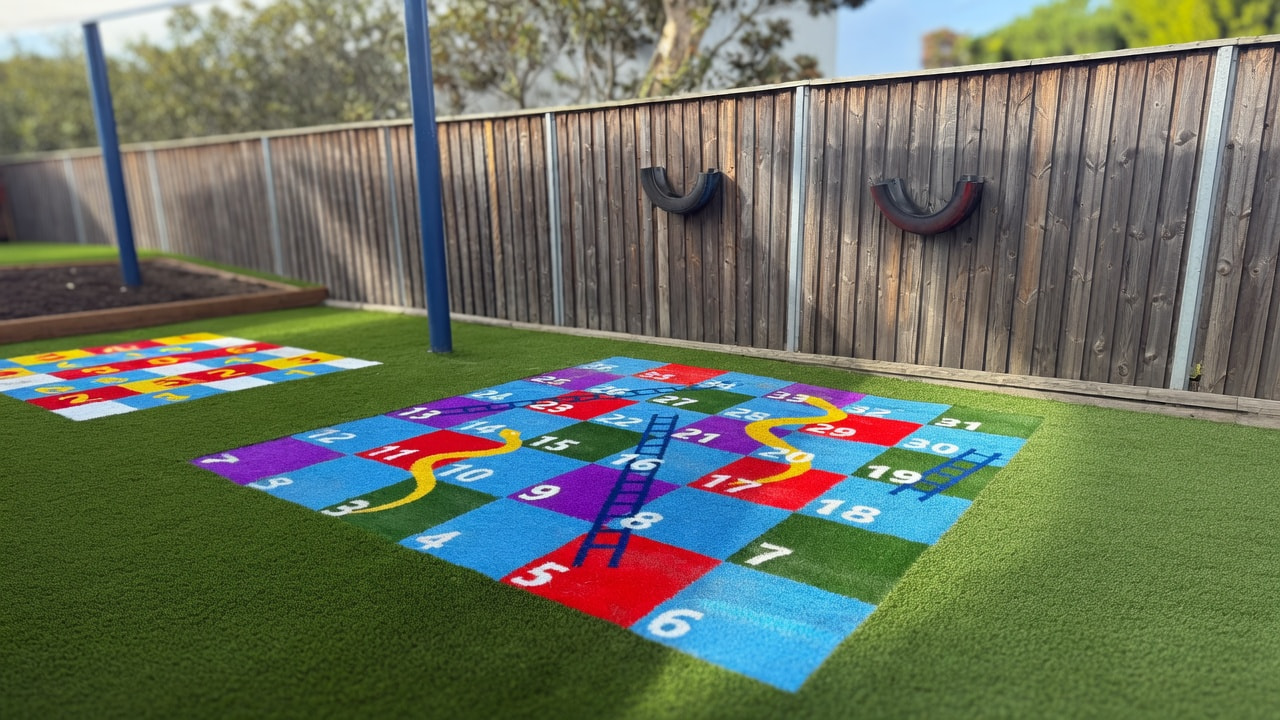 Childcare playground synthetic turf — safe and durable